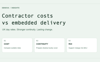 Contractor Costs vs Embedded Delivery: UK Rates, Continuity and ROI